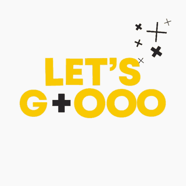 a logo that says let 's g + 000