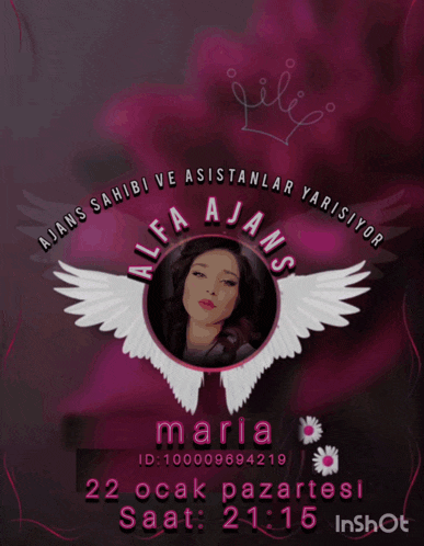 a poster with a picture of a woman and the word maria on it