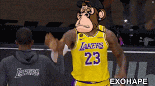 Lakers Exohape GIF - Lakers Exohape Jump Dance GIFs