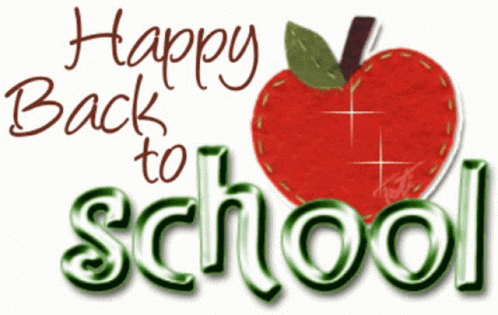 Happy Back To School Apples GIF - Happy Back To School Apples Sparkling GIFs