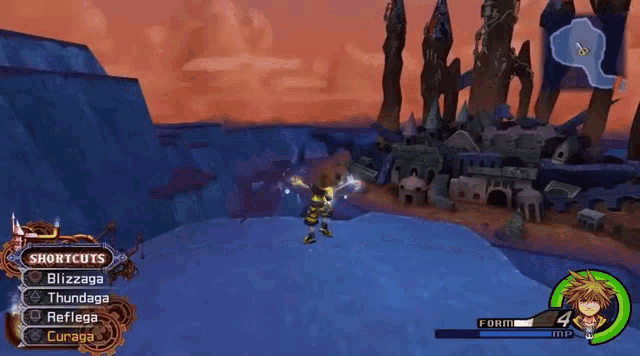 a screenshot of a video game that says shortcuts on the top
