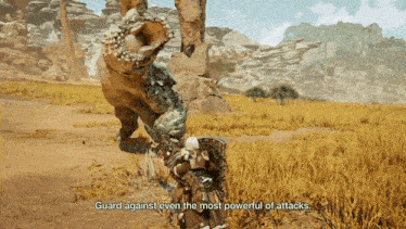 a video game says guard against even the most powerful attacks