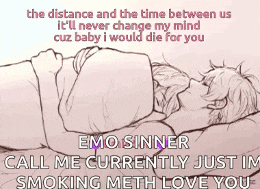 the distance and the time between us it 'll never change my mind