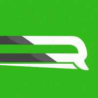 a green background with a white line on it