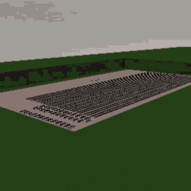 a 3d rendering of a field with the word aplicacao written on it