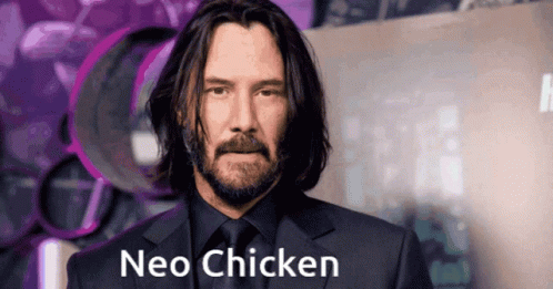 Pollo Neo Chicken GIF - Pollo Neo Chicken Keanu Reeves GIFs