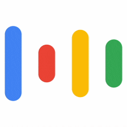a google logo with a rainbow of colors
