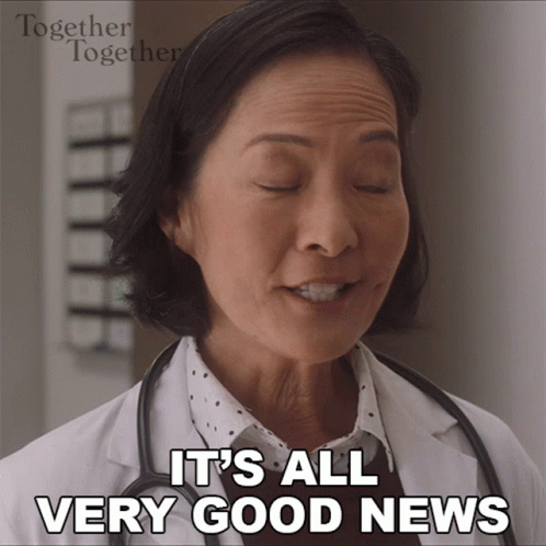 Its All Very Good News Dr Andrews GIF - Its All Very Good News Dr Andrews Together Together GIFs