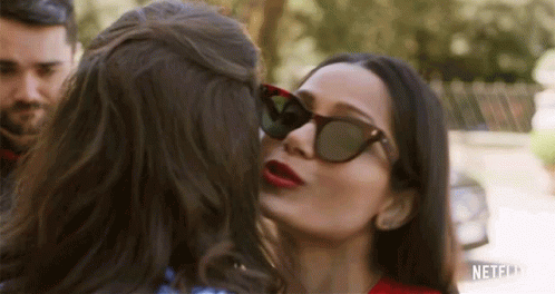 Cheek Kissing Freida Pinto GIF - Cheek Kissing Freida Pinto Amanda GIFs