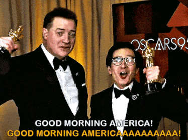 Good Morning America Brendan Fraser GIF - Good Morning America Brendan Fraser Ke Huy Quan GIFs
