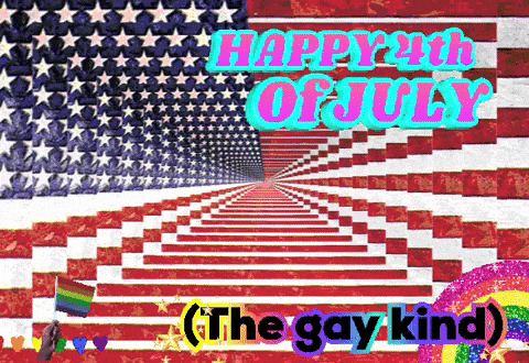 an american flag with the words happy 4th of july