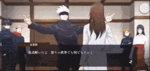 a man and a woman are standing next to each other in a room in a video game .