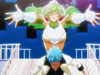 a man is carrying a woman on his shoulders in an anime scene .