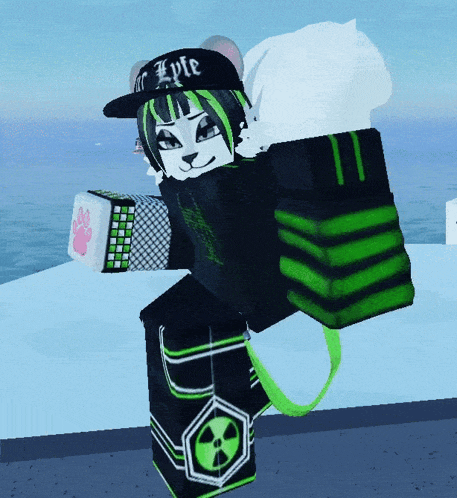 a cartoon character wearing a hat that says kyle on it