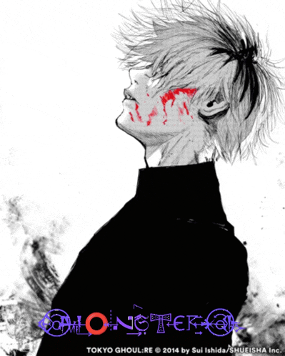 a poster for tokyo ghoul re 2014 by sui ishida