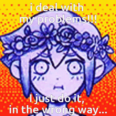 Omori I Deal With My Problems GIF - Omori I Deal With My Problems Coping GIFs