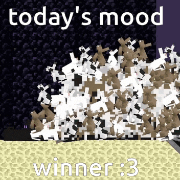 a screenshot of a video game with the words today 's mood winner 3
