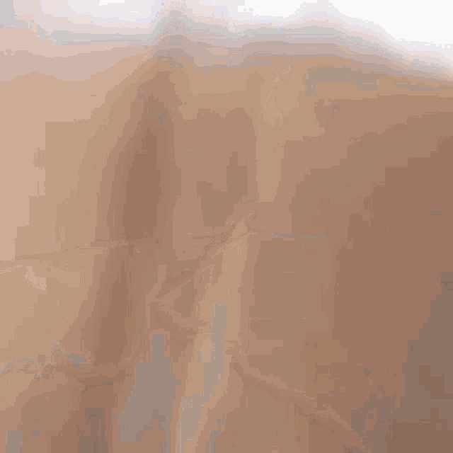 a blurry picture of a person 's face with a white background .