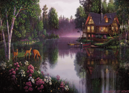 Cottage By The Lake GIF - Cottage Lake Cottage By The Lake GIFs