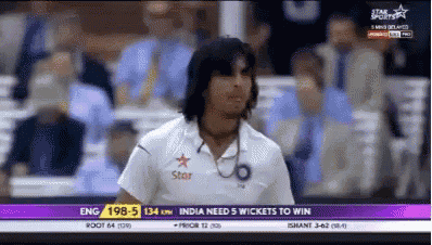 a man wearing a white shirt with a star on it