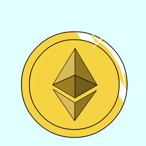 a gold coin with a pyramid in the center of it