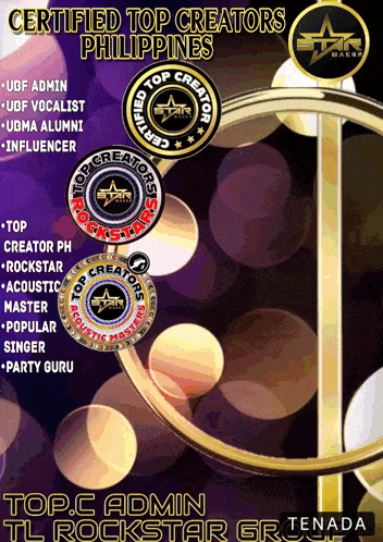 a poster that says certified top creators philippines on it