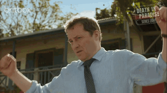 Strong Britbox GIF - Strong Britbox Death In Paradise GIFs