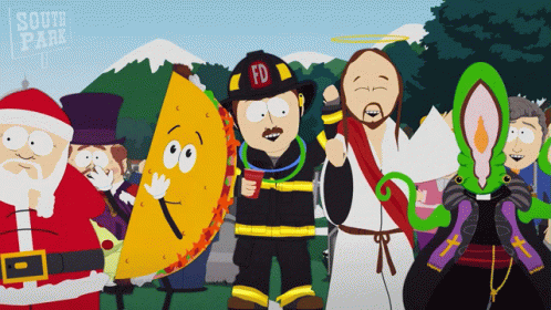 Partying Jesus GIF - Partying Jesus South Park GIFs