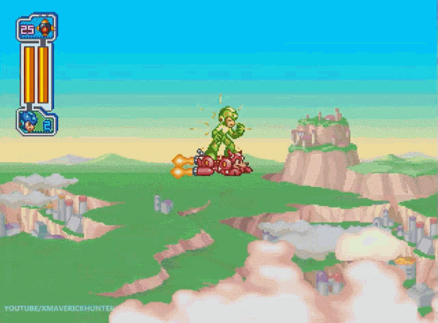 a video game with a score of 25 on the screen