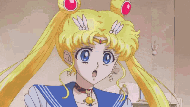 Sailor Moon Crystal GIF - Sailor Moon Crystal Headbun GIFs