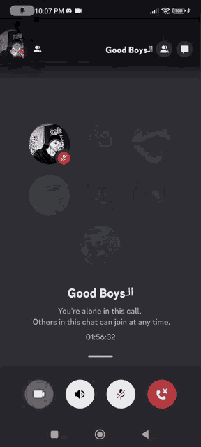a phone screen that says good boys at the top of it
