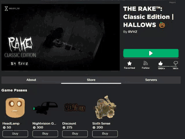 a screen shot of the rake classic edition hallows by rvvz