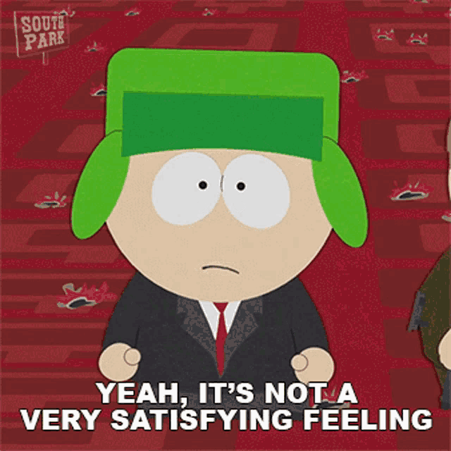 Yeah Its Not A Very Satisfying Feeling Kyle Brofolvski GIF - Yeah Its Not A Very Satisfying Feeling Kyle Brofolvski South Park GIFs