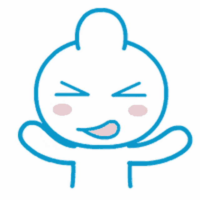 a cartoon drawing of a baby covering his face with his hand