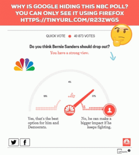 Why Is Google Hiding This Nbc Poll Firefox GIF - Why Is Google Hiding This Nbc Poll Firefox Bernie Sanders GIFs