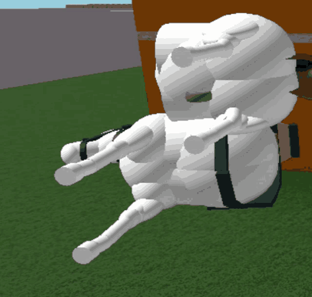 a computer generated image of a skeleton laying down