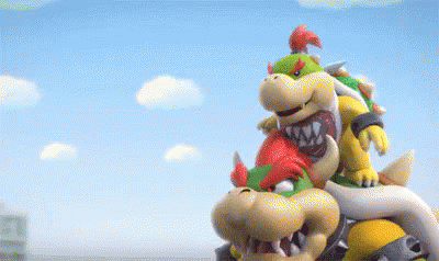 Super Mario GIF - Bowser Mario Battle GIFs