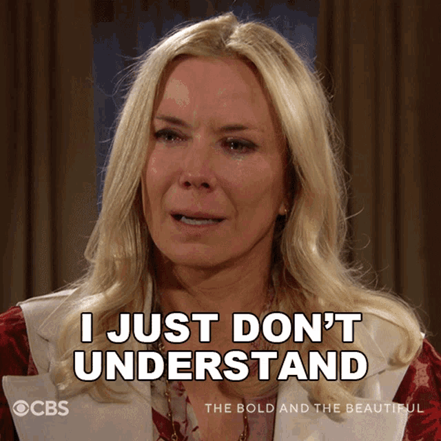 I Just Dont Understand Brooke Logan Forrester GIF - I Just Dont Understand Brooke Logan Forrester The Bold And The Beautiful GIFs