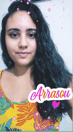 a woman with the name arrasou on her face