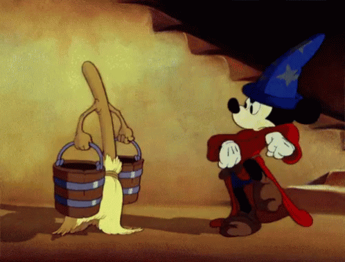 Mickey Mouse Sorcerers Apprentice GIF - Mickey Mouse Sorcerers Apprentice March GIFs