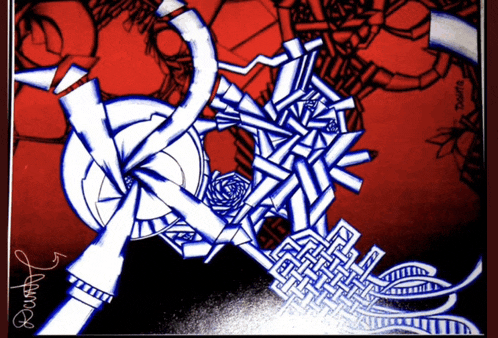 a drawing of a maze with the name doume on the bottom of it
