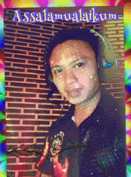 a picture of a man with headphones and the words assalamualaikum on the bottom