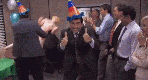 The Office Steve Carell GIF - The Office Steve Carell Party GIFs
