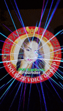 a picture of a woman in a circle that says " founder " on it