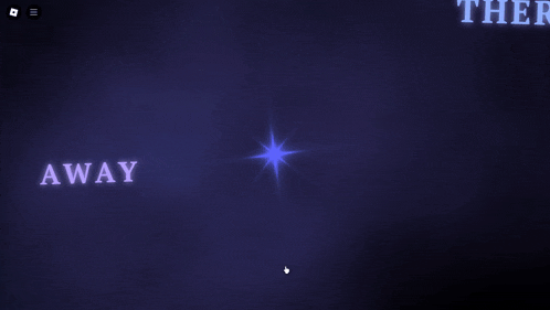a purple background with the words stay away written on it