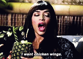 New Girl I Want Chicken Wings GIF