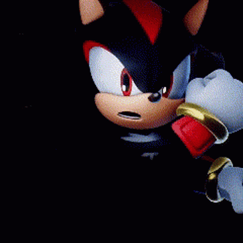 shadow the hedgehog from the video game sonic the hedgehog is shown in a close up