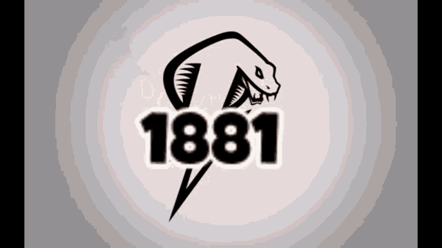 a logo with a snake and the number 1881