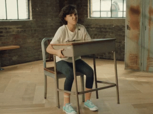 Millie Bobby Brown First Day Of School GIF - Millie Bobby Brown First Day Of School Stranger Things GIFs