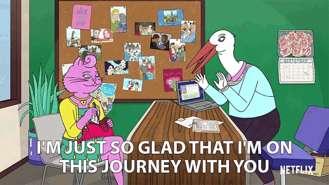 Im Just So Glad That Im On This Journey With You GIF - Im Just So Glad That Im On This Journey With You Excited GIFs
